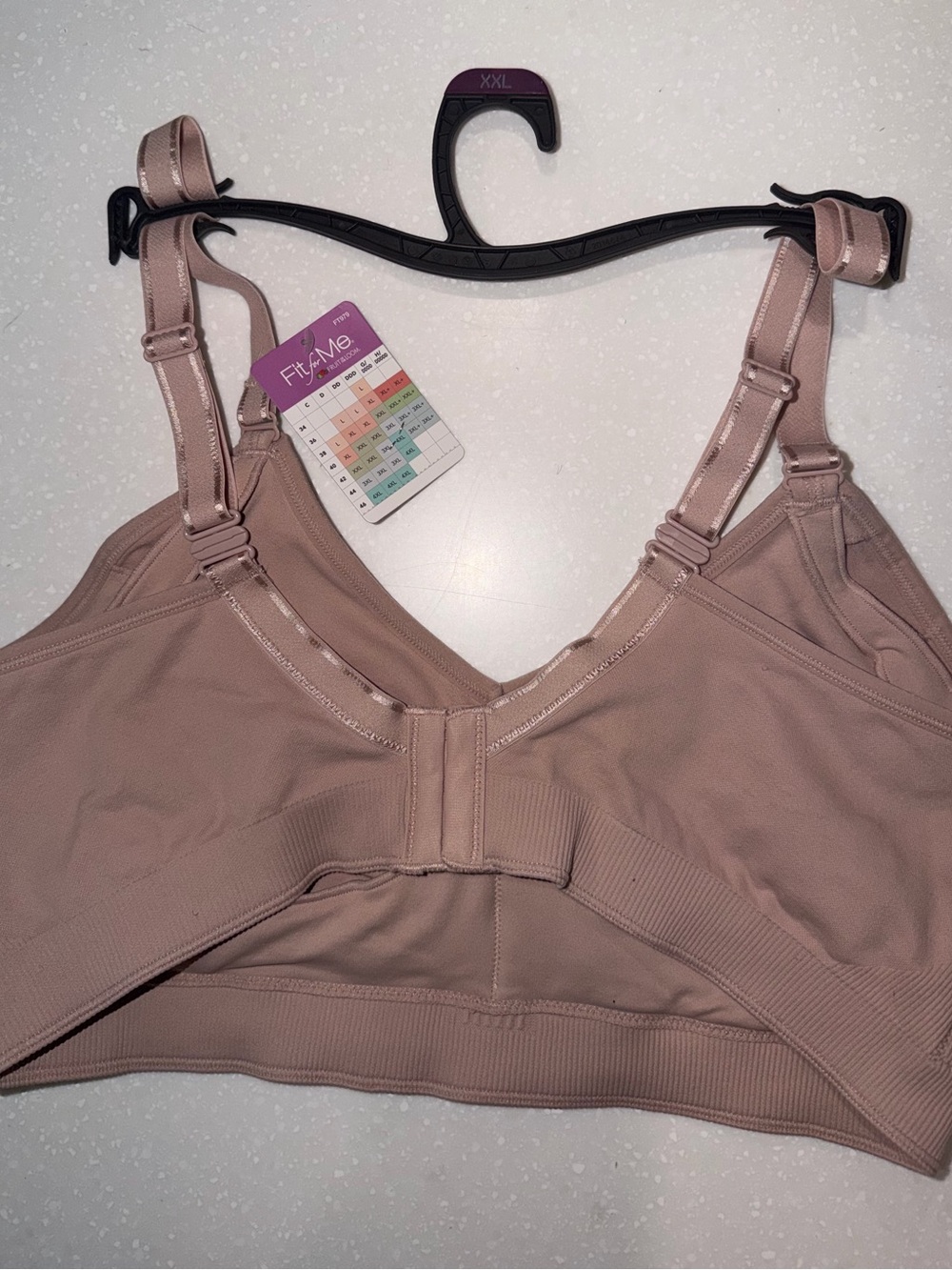 Fruit of the Loom Wireless Support Bra in Mauve Pink